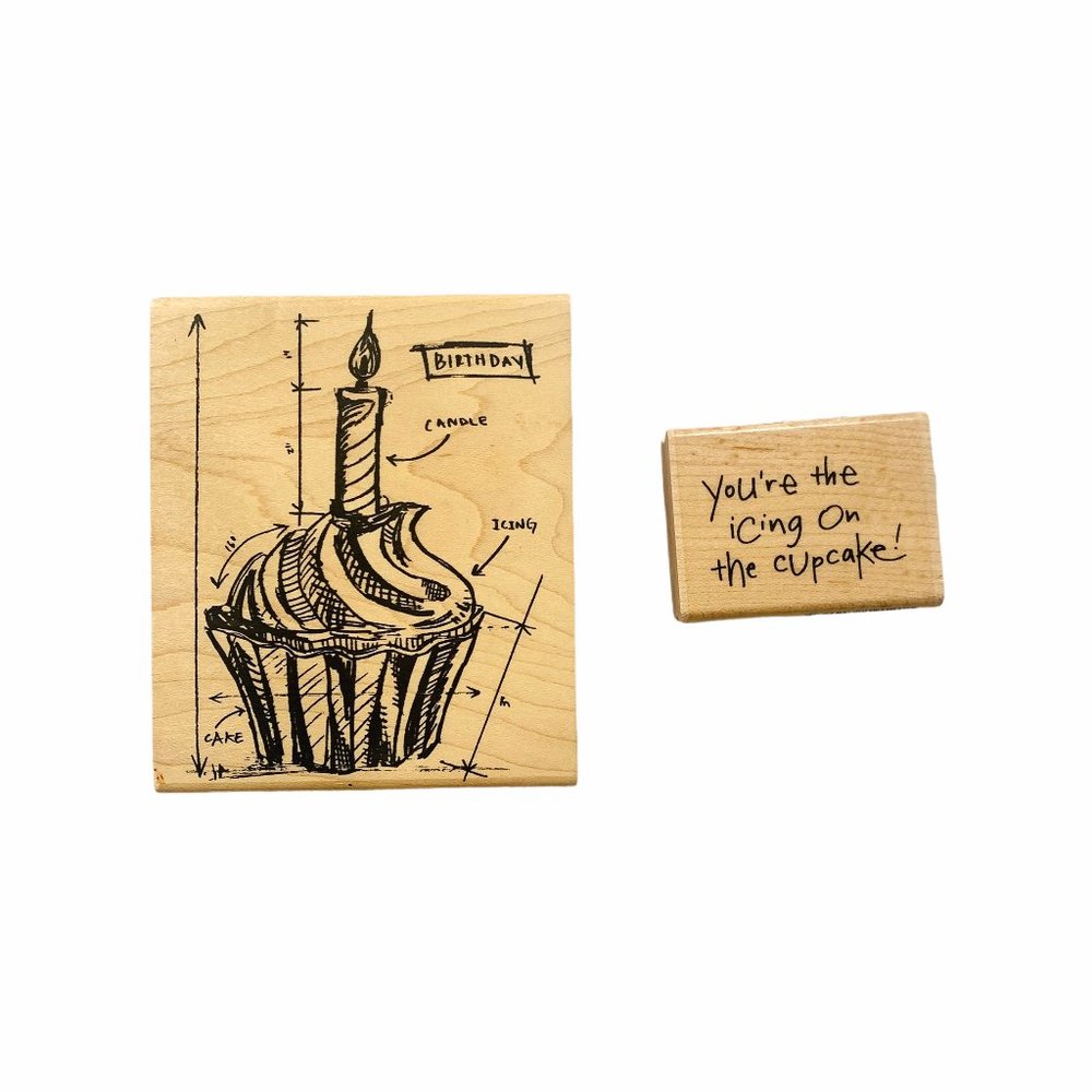 New Rubber Stamps, Birthday Cupcake
